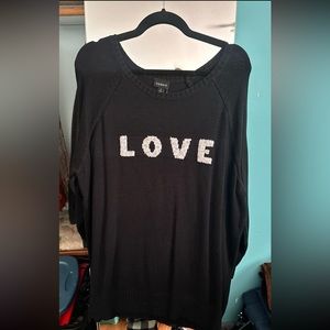 NWT TORRID LOVE SWEATER SIZE 3X